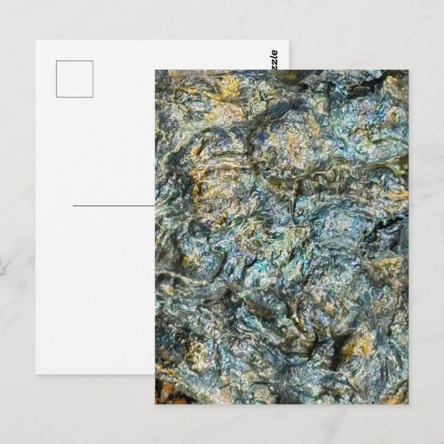 Postal Roca de lava de volcán (Anverso / Reverso)