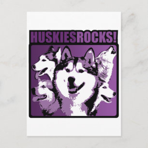 Postal ¡Roca de los Huskies!