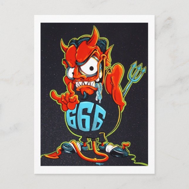 Postal Roca del diablo (Anverso)