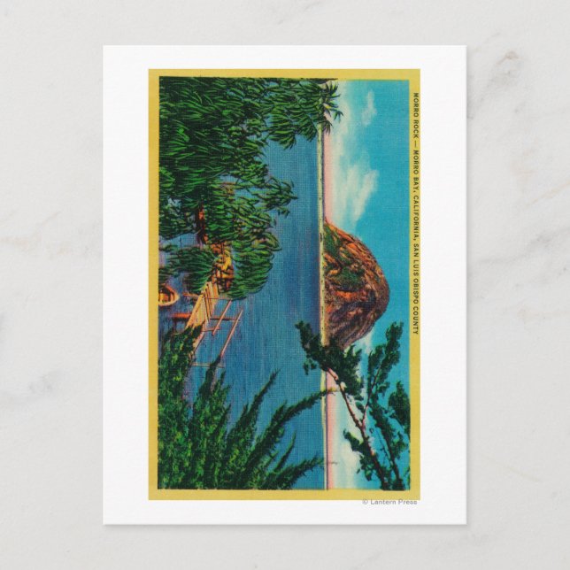 Postal Roca Morro en el condado de San Luis Obispo (Anverso)