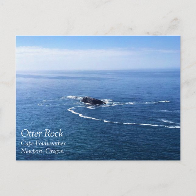 Postal Roca Otter, Cabo Foulweather, Newport, Oregón (Anverso)