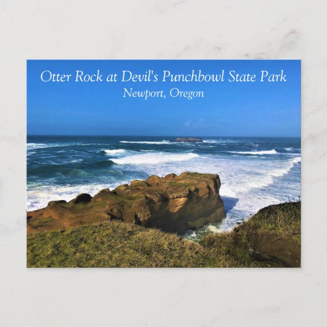 Postal Roca Otter en el Parque Estatal Devil's Punchbowl, (Anverso)