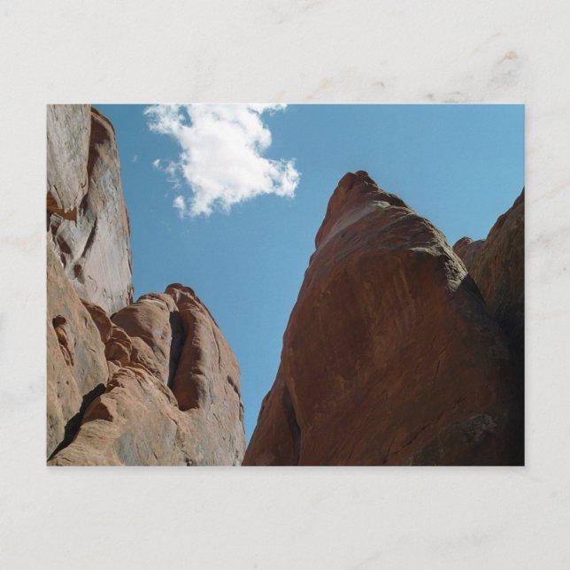 Postal Roca Sandstone aúna la foto del desierto de Utah (Anverso)