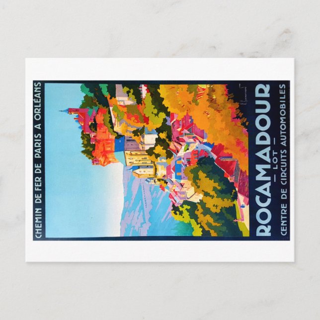 Postal Rocamadour, département du Lot (Anverso)
