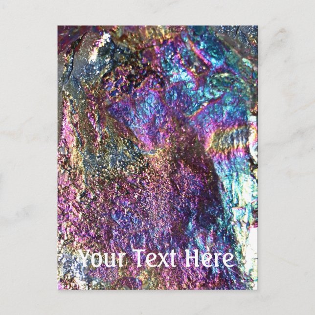 Postal Rocas arcoiris caídas (Anverso)