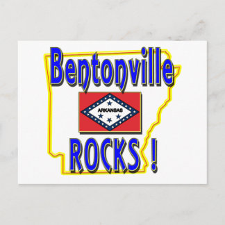 Postal ¡Rocas Bentonville! (azul)