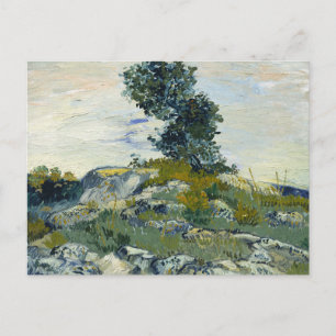 Postal Rocas con Roble, Pintura al Óleo de Van Gogh