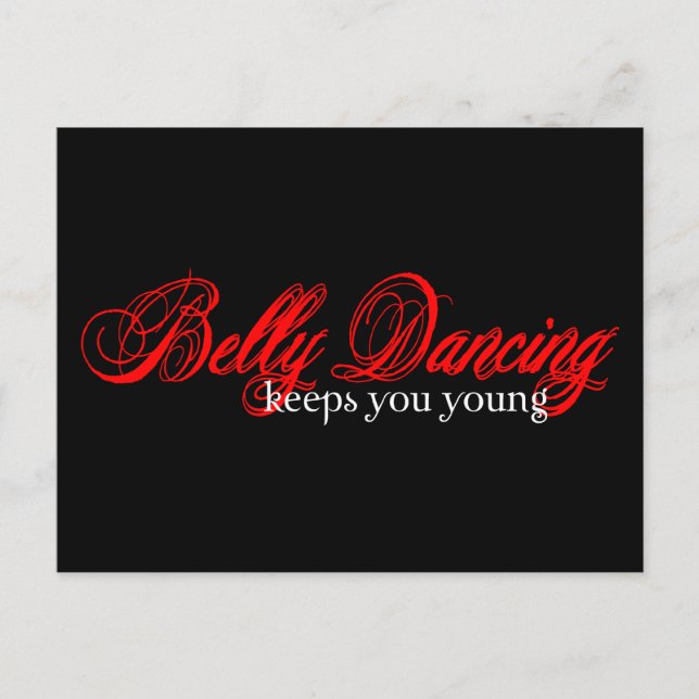 Postal Rocas de baile Belly (Anverso)