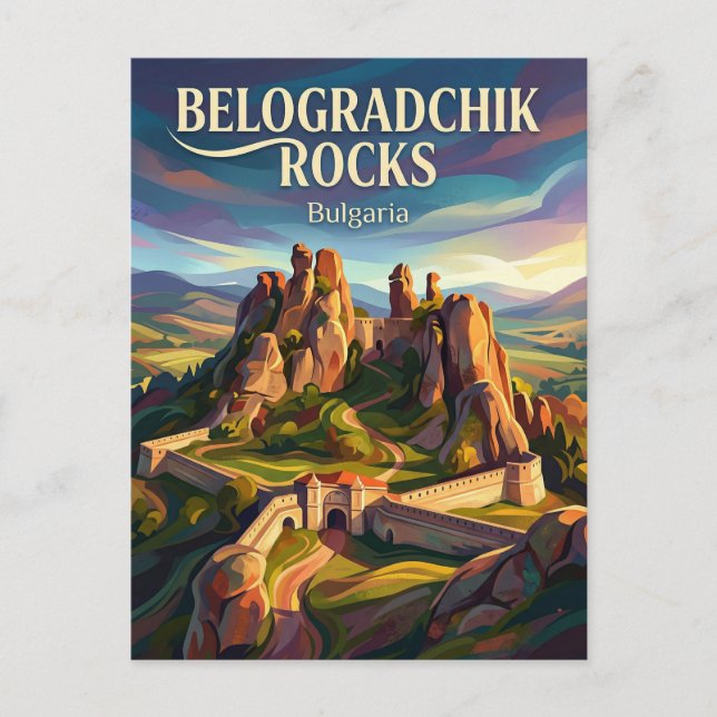 Postal Rocas de Belogradchik Bulgaria (Anverso)