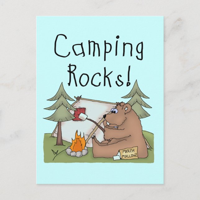 Postal Rocas de campamento (Anverso)