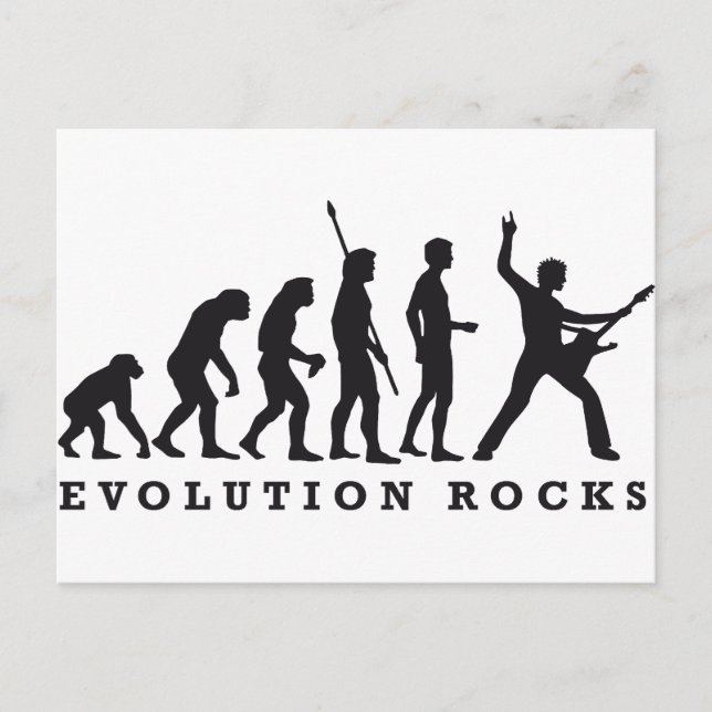 Postal rocas de evolución (Anverso)