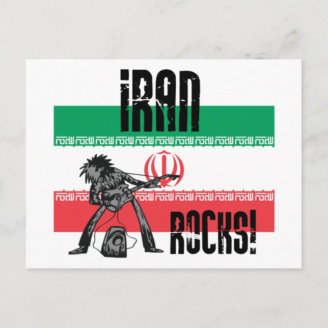 Postal Rocas de Irán (Anverso)