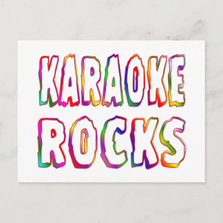 Postal Rocas de karaoke