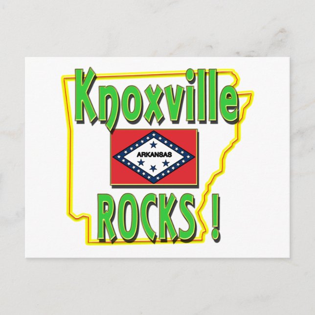 Postal Rocas de Knoxville! (verde) (Anverso)