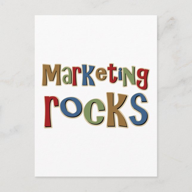 Postal Rocas de marketing (Anverso)