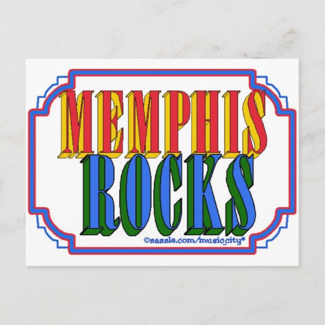 Postal Rocas de Memphis (Anverso)