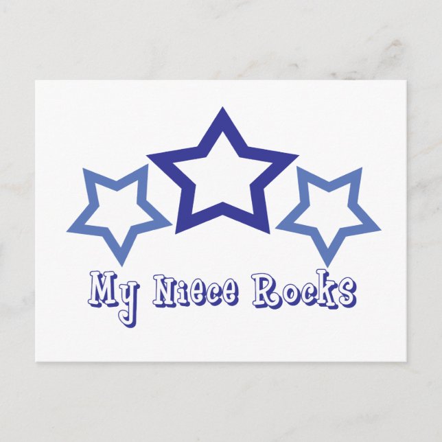 Postal Rocas de mi sobrina (Anverso)