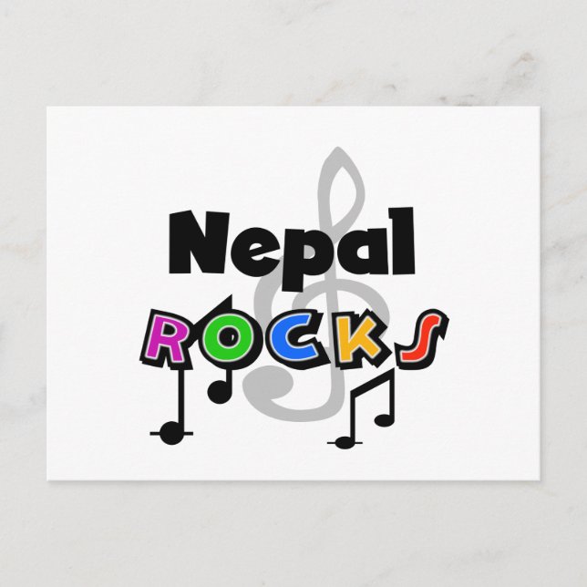 Postal Rocas de Nepal (Anverso)