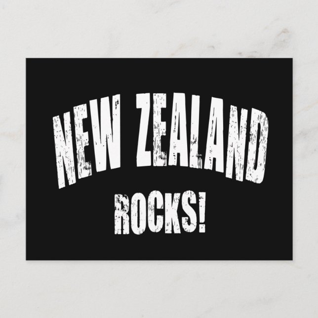 Postal ¡Rocas de Nueva Zelanda! (Anverso)