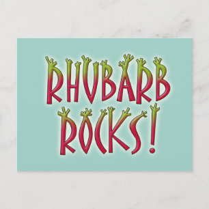Postal Rocas de ruibarbo