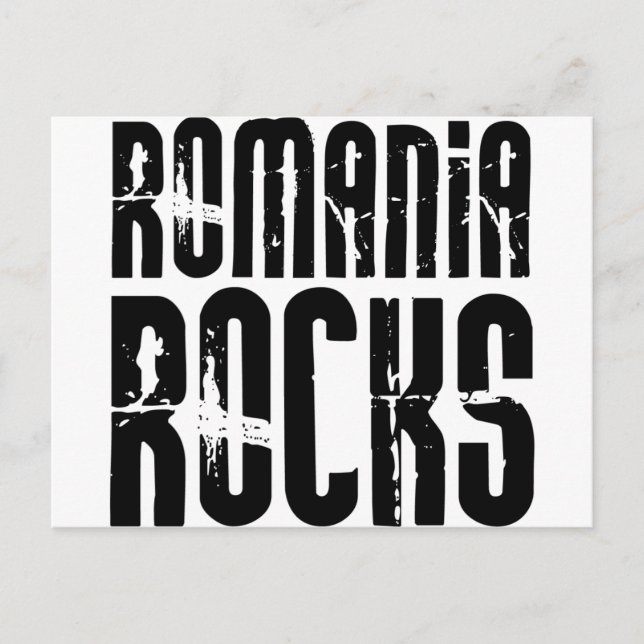 Postal Rocas de Rumania (Anverso)