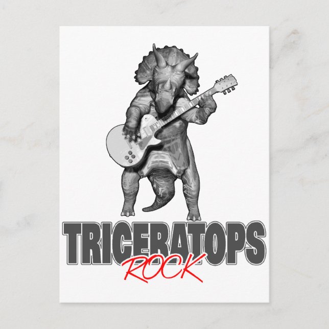 Postal Rocas de triceratops (Anverso)