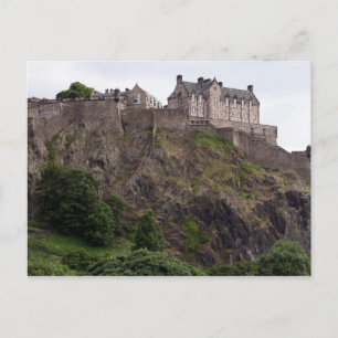 Postal rocas del castillo de edinburgh
