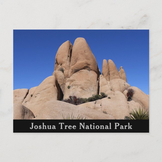 Postal Rocas en el Parque Nacional del Árbol de Joshua (Anverso)