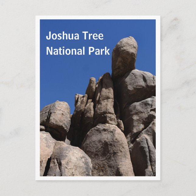 Postal Rocas en el Parque Nacional Joshua Tree (Anverso)