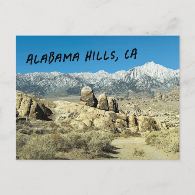 Postal Rocas en las colinas de Alabama (Anverso)