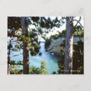 Postal Rocas fotografiadas, Michigan Munising Lake Superi