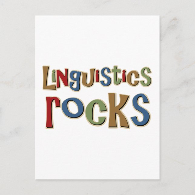 Postal Rocas lingüísticas (Anverso)
