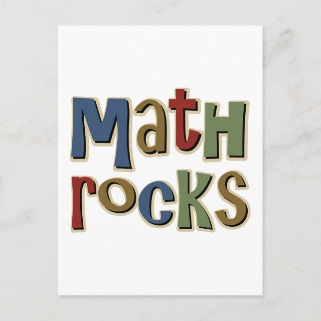 Postal Rocas matemáticas (Anverso)