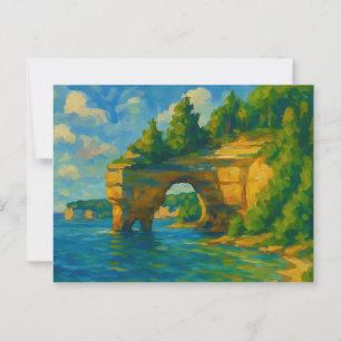 Postal Rocas picadas Michigan