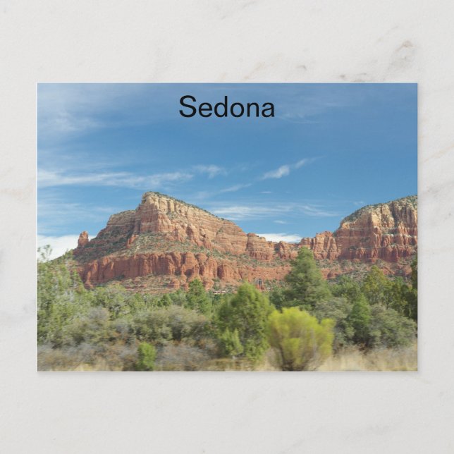 Postal Rocas rojas en Sedona (Anverso)