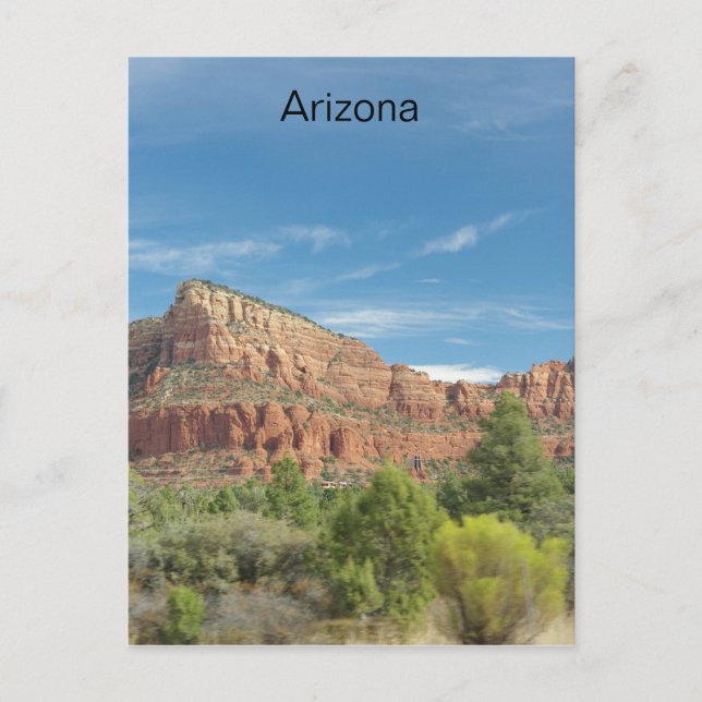 Postal Rocas rojas en Sedona (Anverso)