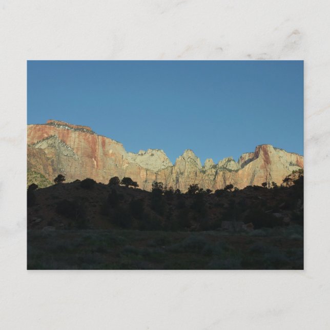 Postal Rocas rojas por la mañana en el Parque Nacional de (Anverso)