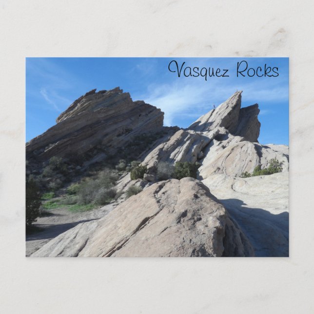 Postal Rocas Vásquez, California (Anverso)