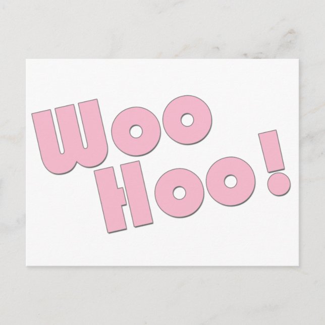 Postal ¡Rocas! ¡WooHoo! (Anverso)