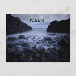 Postal Rocas y guijarros a lo largo de la Postca costera 