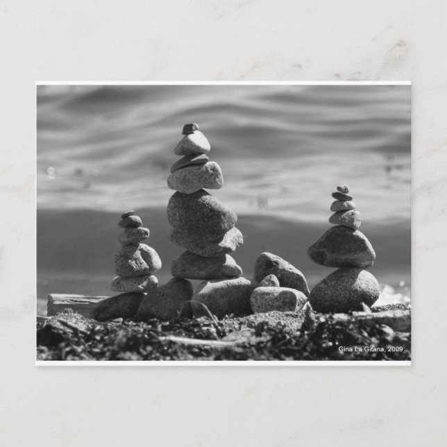 Postal Rocas Zen (Anverso)