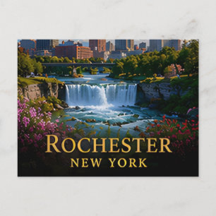 Postal Rochester Nueva York Finger Lakes y Canal de Erie