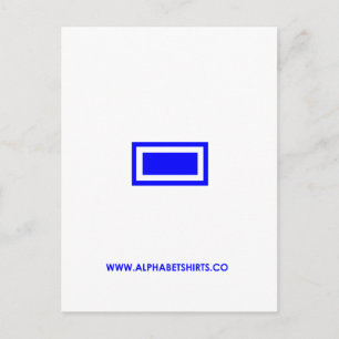 Postal Rociada azul