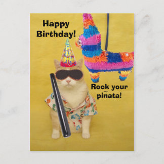 Postal ¡Rocíen sus pinatas!