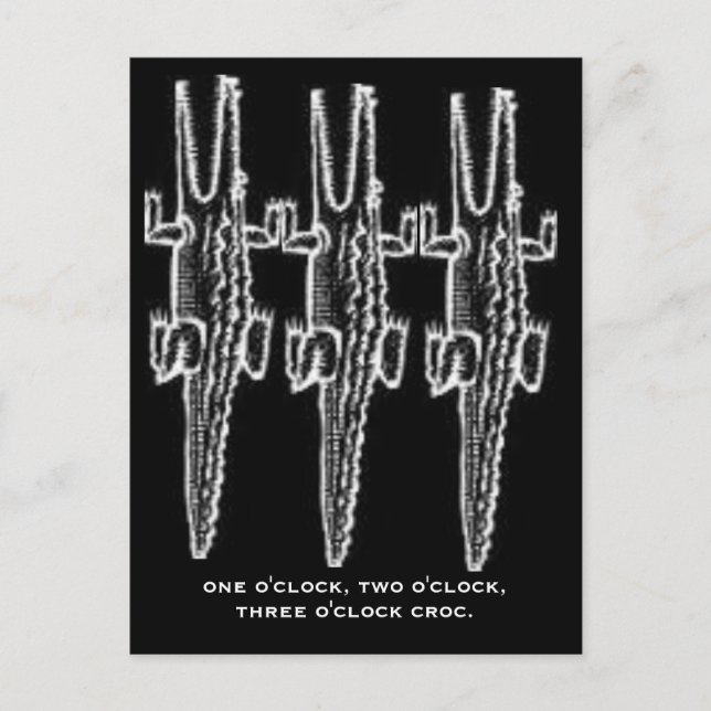 POSTAL ROCK ALREDEDOR DEL CROC (Anverso)