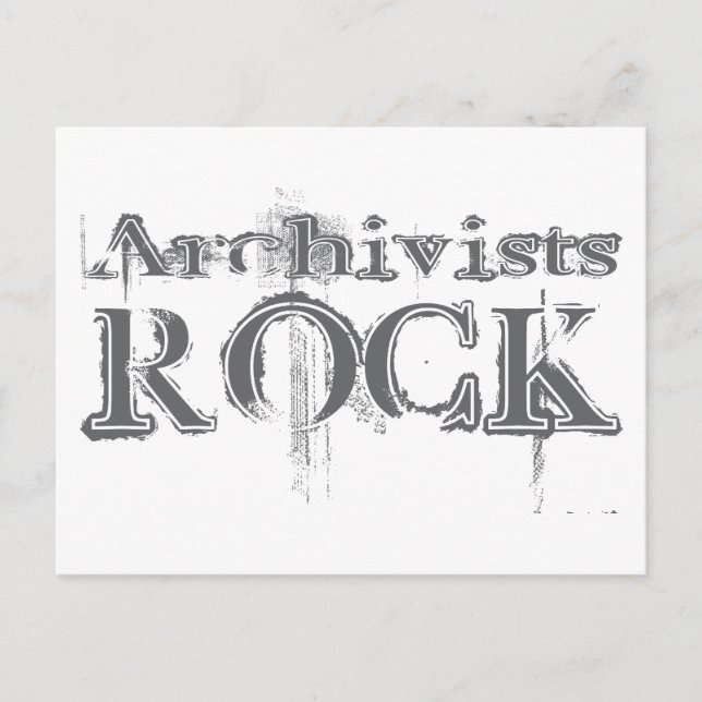 Postal Rock archivista (Anverso)