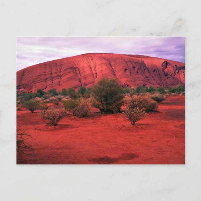 Postal Rock Ayers, Parque Nacional Uluru, desierto de Aus (Anverso)