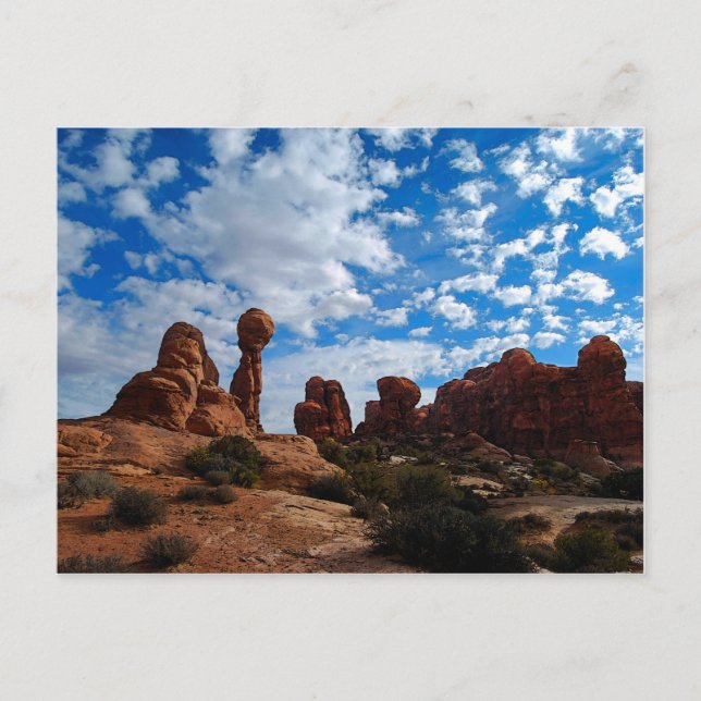 Postal Rock balanceado, Parque Nacional Arches, Utah (Anverso)