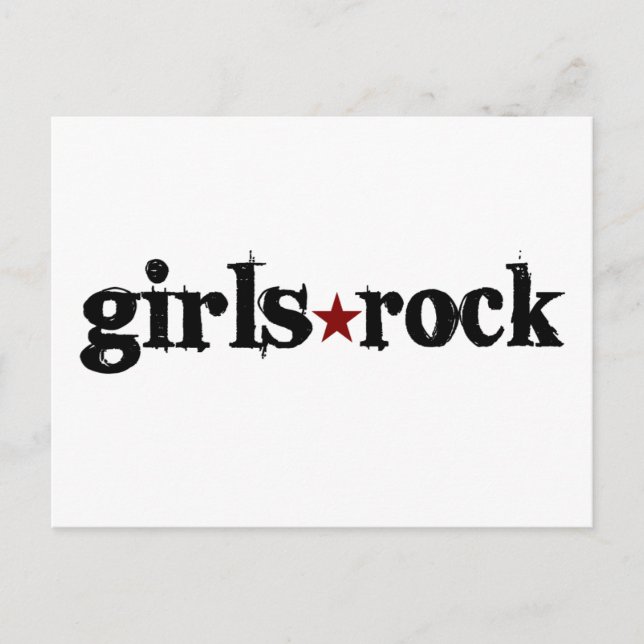 Postal Rock chicas (Anverso)