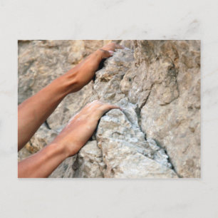 Postal Rock Climber Hands Closeup